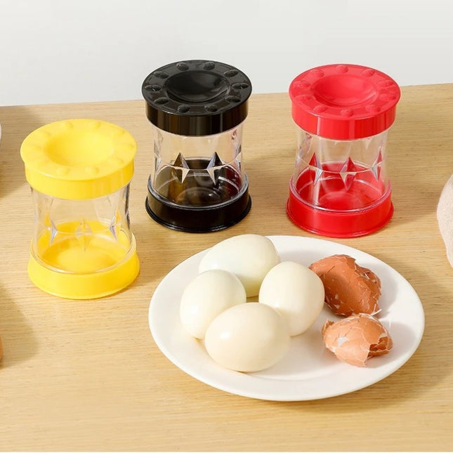 Hand Egg Sheller Cranked Automatic Household Peeling Machine Opener Tool Fully Automatic Small Kitchen Gadgets for Boiled Eggs