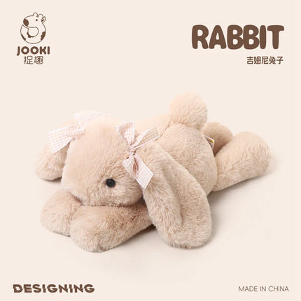 35CM Cute Rabbit Stuffed Plush Toy Long Ear Easter Bunny Soft Plushies Doll Sleeping Bedroom Decor Baby Girls Birthday Kid Gifts