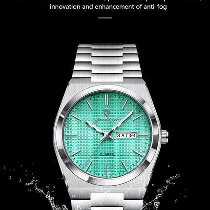 POEDAGAR High Quality Luxury Watch For Men Waterproof Luminous Man Wristwatch Original Date Week Quartz Casual Men's Watches+Box