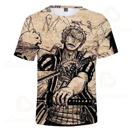 New One P Graphic T Shirt Men Women Anime Harajuku Tops Summer Boys Girls T-shirt 3D Fashion Clothing Plus Size Streetwear
