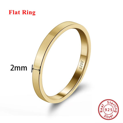 Effie Queen Fashion 925 Sterling Silver Ring Perfect Polished Simple Design Unisex Jewelry Propose Wedding Jewelry Gift APR33