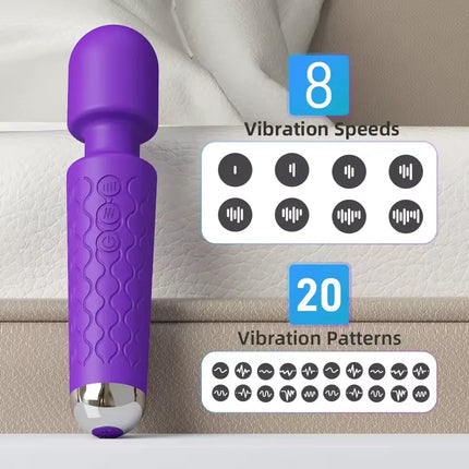 Powerful G-Spot Vibrator for Women Clitoris Stimulator AV Magic-Wand Female Vagin Massager Masturbator Adult Sex Toys Erotic 18+