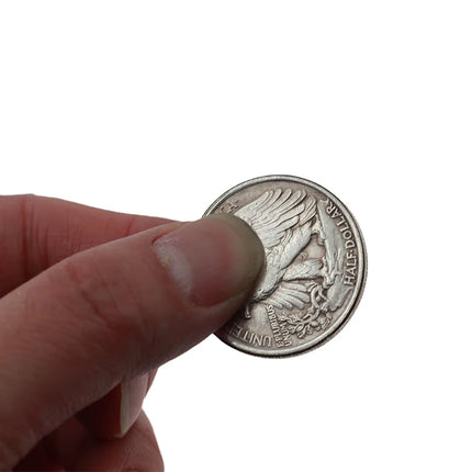 Walking Liberty Half Dollar Shell and Coin Set 4 Coins 1 Shell Coin Magic Tricks Close Up Illusion Gimmick Magia Accessory Copy