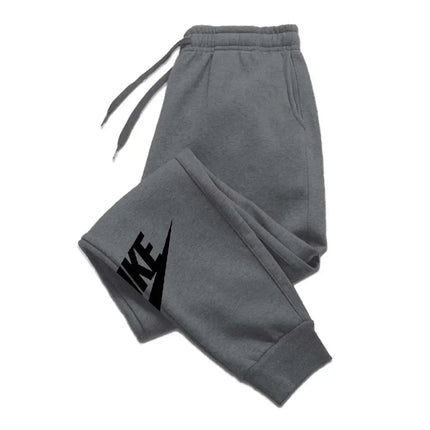 Men's printed pants, autumn and winter men's and women's running pants, sportswear and casual pants, fitness and gym sportswear