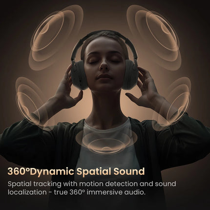 HAYLOU S40 ANC Wireless Headphones Bluetooth 6.0 Hi-Res Audio Over Ear Headset 50dB Hybrid Active Noise Cancellation Earphones