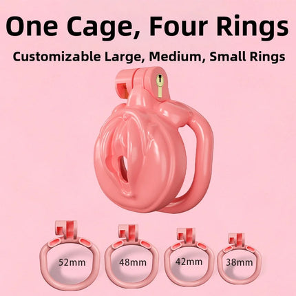 Breathable Resin Male Chastity Cage Anti Removal Anti Cheating 4 Size Rings Abstinence Lock Bondage Toys for Men