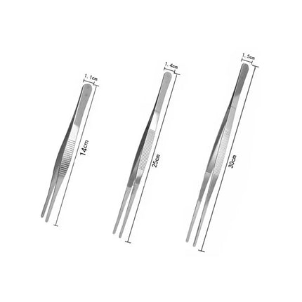 Multifunction Barbecue Tongs Stainless Steel Food Tongs BBQ Clip Kitchen Gadgets Cooking Tweezers Buffet Tool CFQJ006