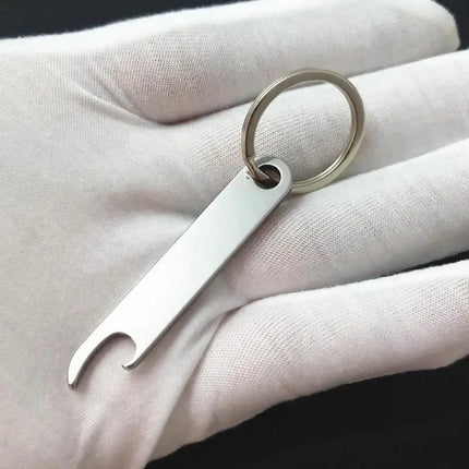 3Pcs Set Portable Stainless Steel Beer Bottle Opener Keychain for Men Mini Metal Can Opener Kitchen Gadget Keyring