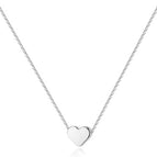 Silver Heart Pendant / 45cm
