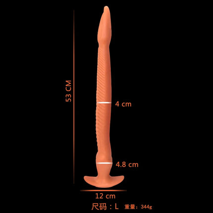 Eel Tentacle Anal Plug Super Long Anal Plug Soft Liquid Silicone Anal Dilator Women's Men's Anal Massage Adult Products