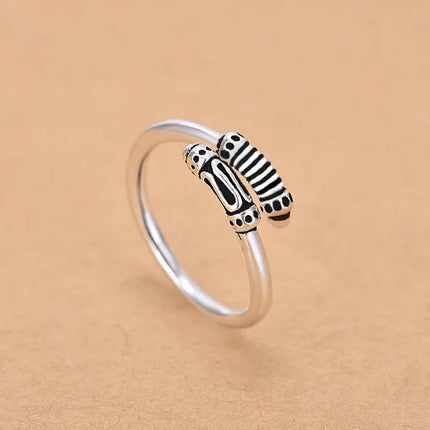 Hot 925 Sterling Silver Ring AAA Zircon Adjustable Simplicity Fashion Exquisite Women Jewelry Accessories Wedding Party Gift