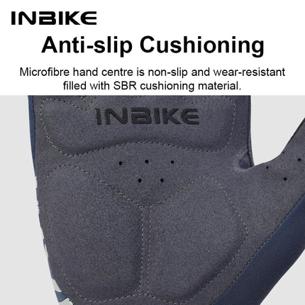 INBIKE 2024 Cycling Gloves Gel Padded for Men Autumn Winter Fleece Road Bike Gloves MTB Full Finger Touchscreen Bike Accessories