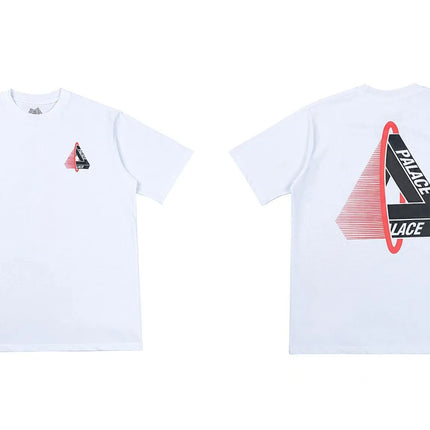 PALACE European and American trendy brand triangle print high-quality men's and women's casual pure cotton short sleeved T-shirt