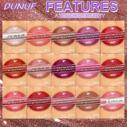1pc Metallic Liquid Lipstick Long Lasting Glitter Lip Glaze Waterproof Moisturize Brown Lip Tint Shiny Shimmer Lipgloss Makeup