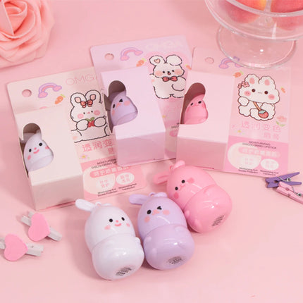 3pcs Little Rabbit Moisturizing Lipstick,Long lasting Warm Lipstick, Gentle Lip Care, Suitable for Dry Lips, Ideal Gift for Girl