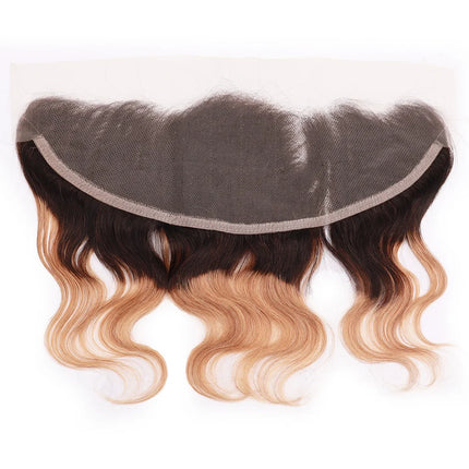 Brown 13x4 Lace Frontal Body Wave 6 Inch 100% Human Hair Transparent Lace Frontal Only Pre Plucked Remy Hair