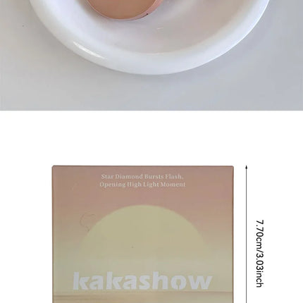 Diamond flash high-gloss powder, three-dimensional luster, natural water glow, one count brightens the entire face