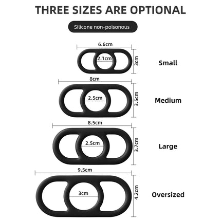 Silicone Penis Ring Ejaculation Delay Cock Rings Dick Erection Cockring Male Chastity Adult Sex Toys For Men Lock Sperm Trainer