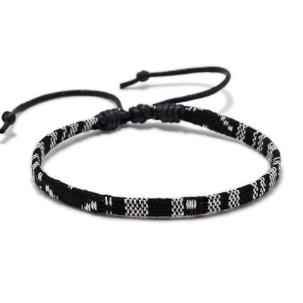 Bohemia Style Colorful Weave Rope Friendship Bracelets For Woman Men Cotton Handmade Braided Bracelet Ethnic Jewelry Gifts