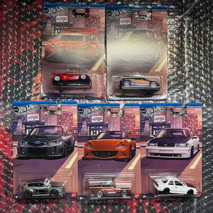 In Stock Hot Wheels GDG44 Silver Label Compact Kings Serise Fiesta Miata Sentra 1/64 Scale Die-Cast Model Gifts Surprise Car Toy