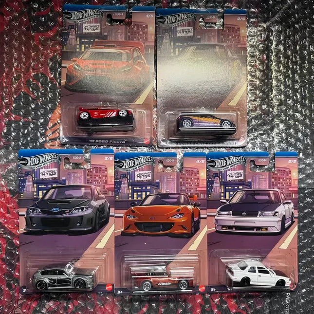 In Stock Hot Wheels GDG44 Silver Label Compact Kings Serise Fiesta Miata Sentra 1/64 Scale Die-Cast Model Gifts Surprise Car Toy