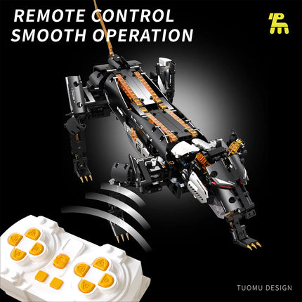 Technical Electric Mechanical Leopard Model Animal Series Building Bricks Creative Technical MOC AModel Gift for Children Adult