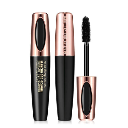 1pc 8d Silk Fiber Eyelash Mascara Waterproof Thick Lengthening MascaraCurling Long Black Extension