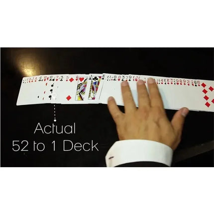 The 52 to 1 Deck (Gimmicks and Online Instructions) by Wayne Fox and David Penn Card Magic Tricks Props Illusions Fun Close up