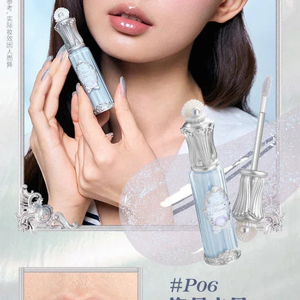 Flower Knows Shells Jewel Collection Makeup Lip Glaze Essence Honey Moisturizing Long-lasting Glossy Gloss Delicate Cosmetics