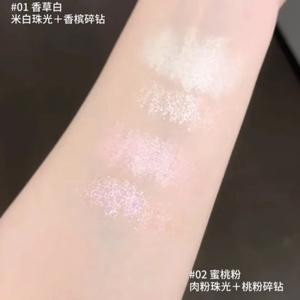 Flower Knows Shell's Jewel Collection Double-head Shimmer Eyeliner Pen Lying Silkworm Waterproof Highlighter Eyeshadow