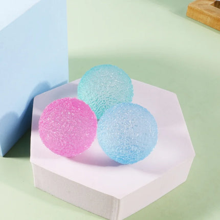 Frosted Ice Cube Shaped Fidget Toy Square Stress Relief Ball for Anxiety ADHD Squishy Squeeze Toy Gift for Adults