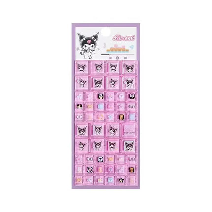 Kawaii Sanrio Hello Kitty 3D Solid Stickers Creative Cartoon Kuromi Diy Diamond Stickers Mobile Phone Decoration Children's Toys