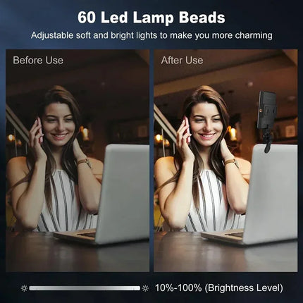 Fill Light Mobile Cell Phone LED Live Broadcast Selfie Video Conference Photography Lighting Kit Portable USB Charging Fill Lamp