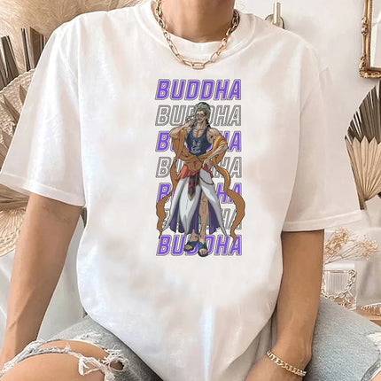 Anime Record of Ragnarok Print T-Shirt Women Men Kawaii Buddha Kawaii Fashion Summer Casual T-Shirt