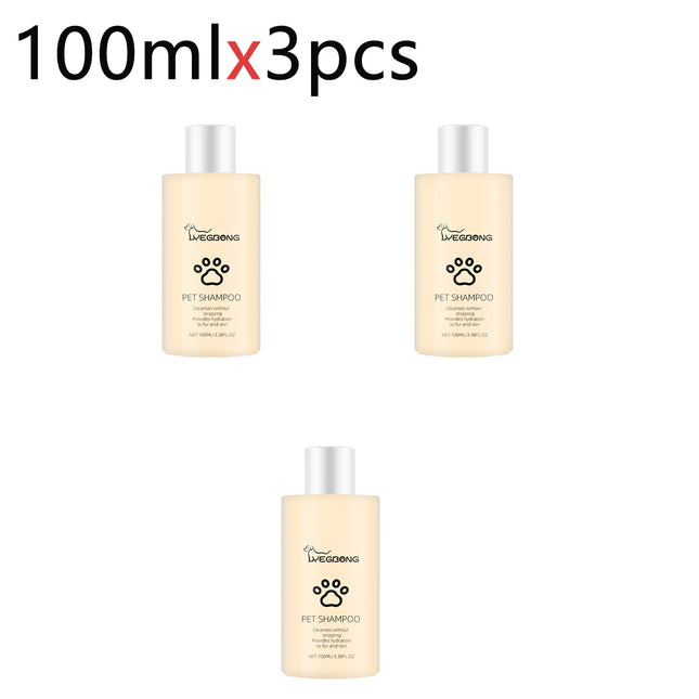 Pet Wash Shampoo for Dogs: Softens Hair, Removes Dirt and Mites, Kills Fleas, Deodorizes, Reduces Itching, Anti-Flea, Moisturizing Dog Shampoo