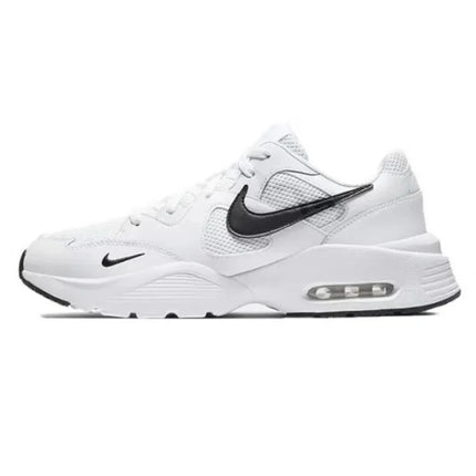Nike's New Air-Cushioned Shock-Absorbing Hiking and Fitness Running Shoes for Men, Lightweight and Comfortable with Layered Upper Design, Suitable for Daily Wear and Sports. Air Max Fusion Stylish Versatile White Retro-Style