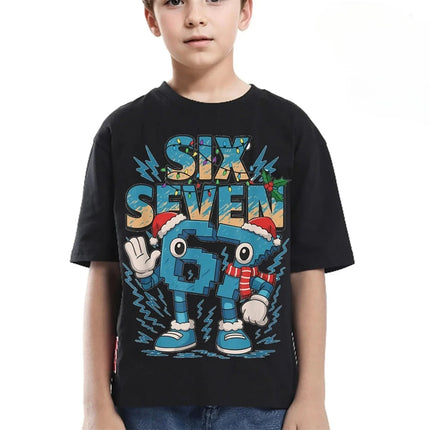 67 Meme Steal A BrainRot Italian Children T Shirt Boys Girls Kids Summer Cotton Short Sleeve Graphic Tees Tops Cartoon Tshirt