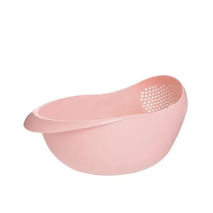 New Food Grade Plastic Rice Strainer Vegetable Washing Basket Fruit Vegetable Washing Drain Basket Kitchen Multi-purpose Storage