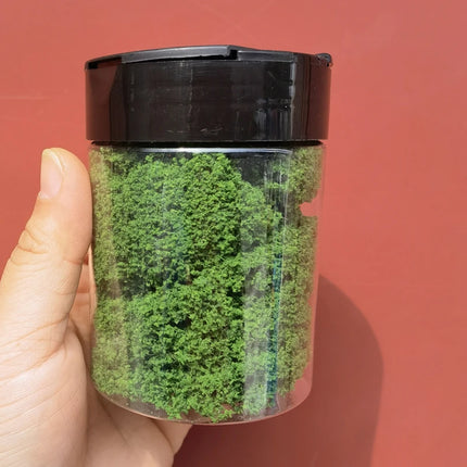 160ml/bottle Mesh Filamentous Sponge Tree Powder Cluster Shrub Vegetation Diy Scene Making Materials Railway Diorama Layout