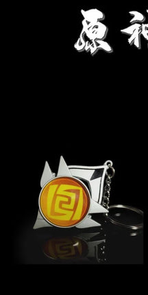 New Teyvat Vision Fontaine Water God Focalors Lyney and Lynette Keychain Luminous 7 Element Eye Of Original God Toy KeyRing
