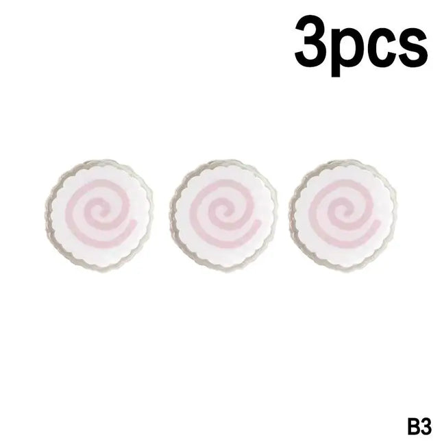 1/3pcs Cute Fish Cake Acrylic PP Clip Snack Sealing Clips Notebook Memo Clips File Clips Photo Wall Decor Gift Decoration Clip