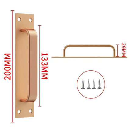 1pc Door Handle Aluminum Alloy Window Cabinet Balcony Sliding Door Pull Closet Furniture Hardware Home Improvement