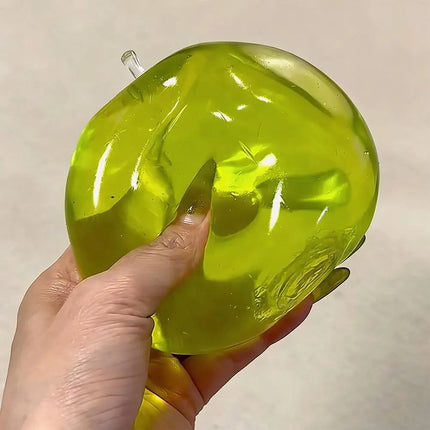 Green Apple Blue Maltose Squishy Toys Anti Stress Sensory Fidgets Toy for ADHD Autism Slow Rebound Squeeze Toy for Adults Kids