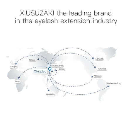 XIUSUZAKI L/LU/M Curl U-Shaped YY 3D 4D 5D W Eyelash Extensions U/W Lashes Extension Mink Premade Volume Fans False Eyelashes