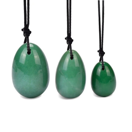 Wholesale Multiple Materials Jade Yoni Egg Women Kegel Exerciser Vaginal Muscles Tightening Ball Crystal Rose Quartz Eggs