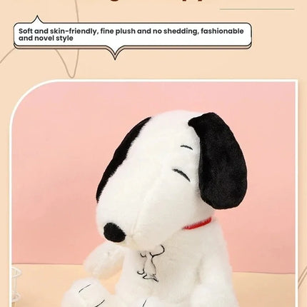 2026 Glowing Breathing Snoopy Plush Toy Baby Sleep Aid Cute Calming Stuffed Animal Kids Bedtime Gift。
