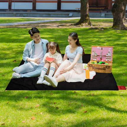 Mini Pocket Picnic Blanket Outdoor Pocket Blanket Foldable Compact Mat Portable Lightweight Picnic Mat Waterproof Beach Pad