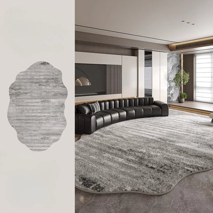 Light Luxury Rugs for Bedroom Irregular Shapes Living Room Decoration Washable Carpet Thick Plush Study Mat Home Fluffy Soft Rug