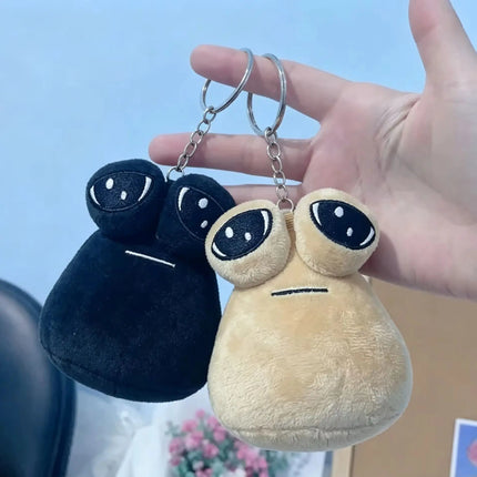 4 styles Hot Game My Pet Alien Pou Plush Toy Keychain Furdiburb Emotion Alien Plushie Stuffed Animal Pou Doll