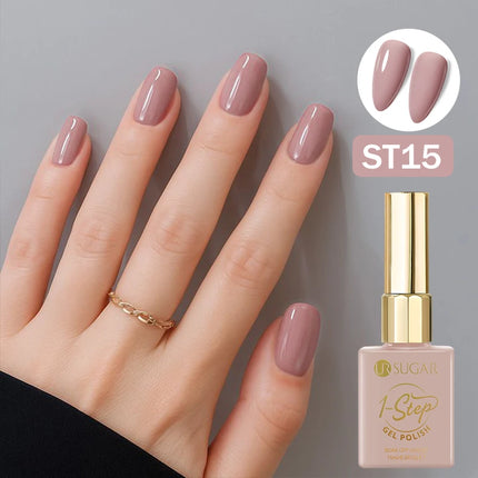 UR SUGAR 15ml 1 Step Gel Polish 3 IN 1 Red Pink Glossy Nail Soak Off LED UV Gel Nail Varnishes No Need Base Gel and Top Coat